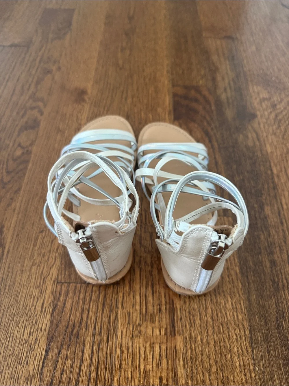 Cat & Jack White Strappy Gladiator Girls' Sandals